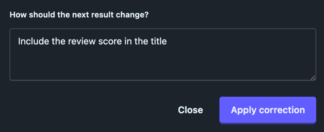 screenshot showing a monitor correction